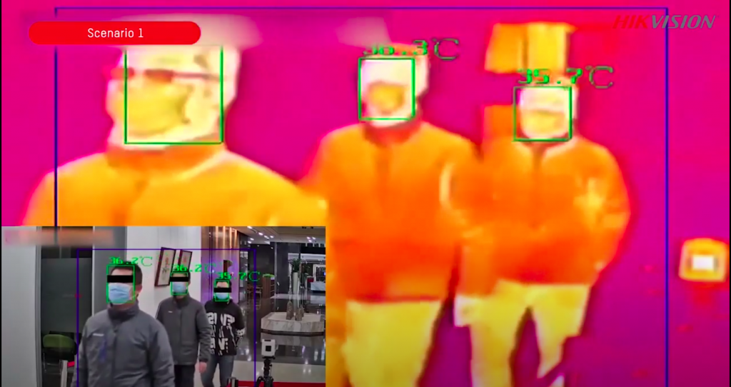کرونا و دوربین حرارتی thermal camera in organizations